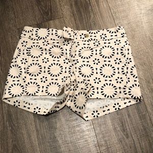Patterned J Crew stretch chino shorts